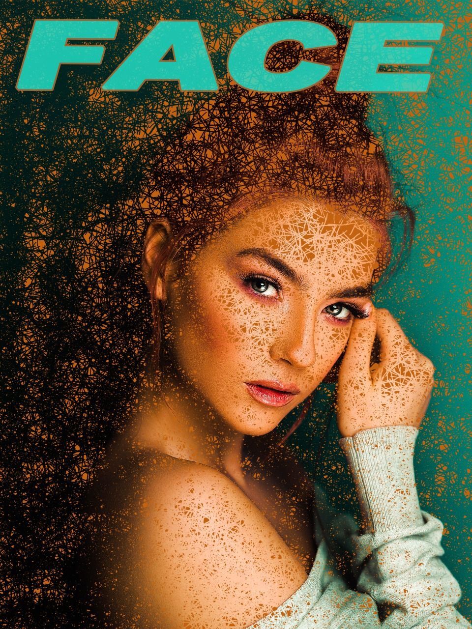 Girl Portrait With Texture